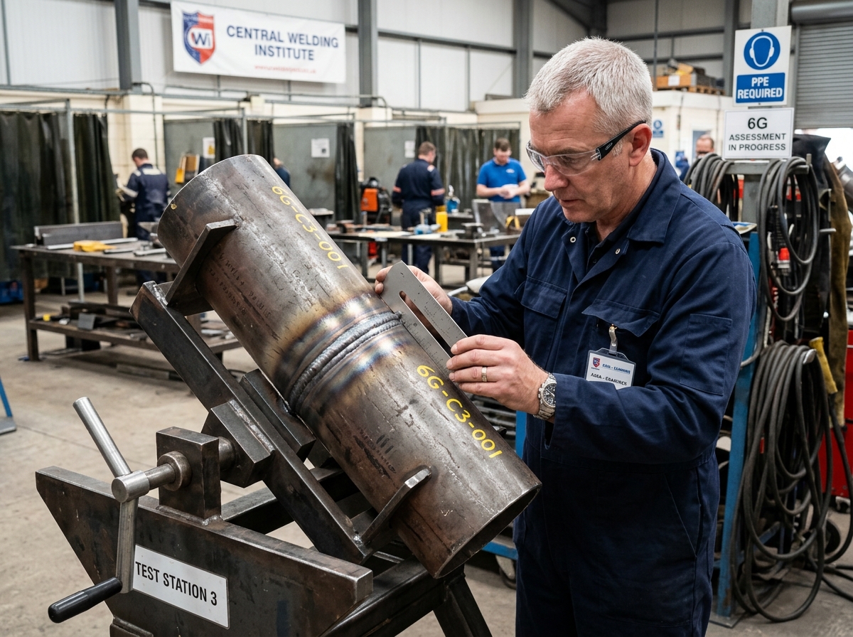 6G welding trade test preparation at Ashtar Trade Test