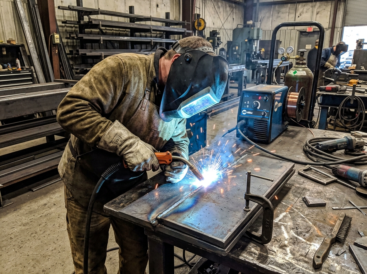 MIG GMAW industrial welding training in Multan
