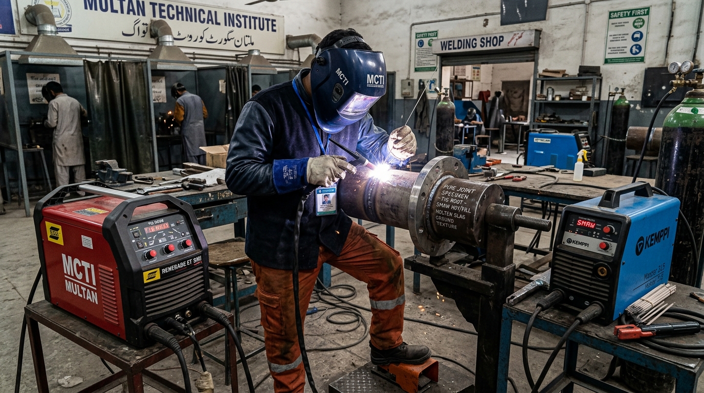 Multi process welding trade test preparation in Multan