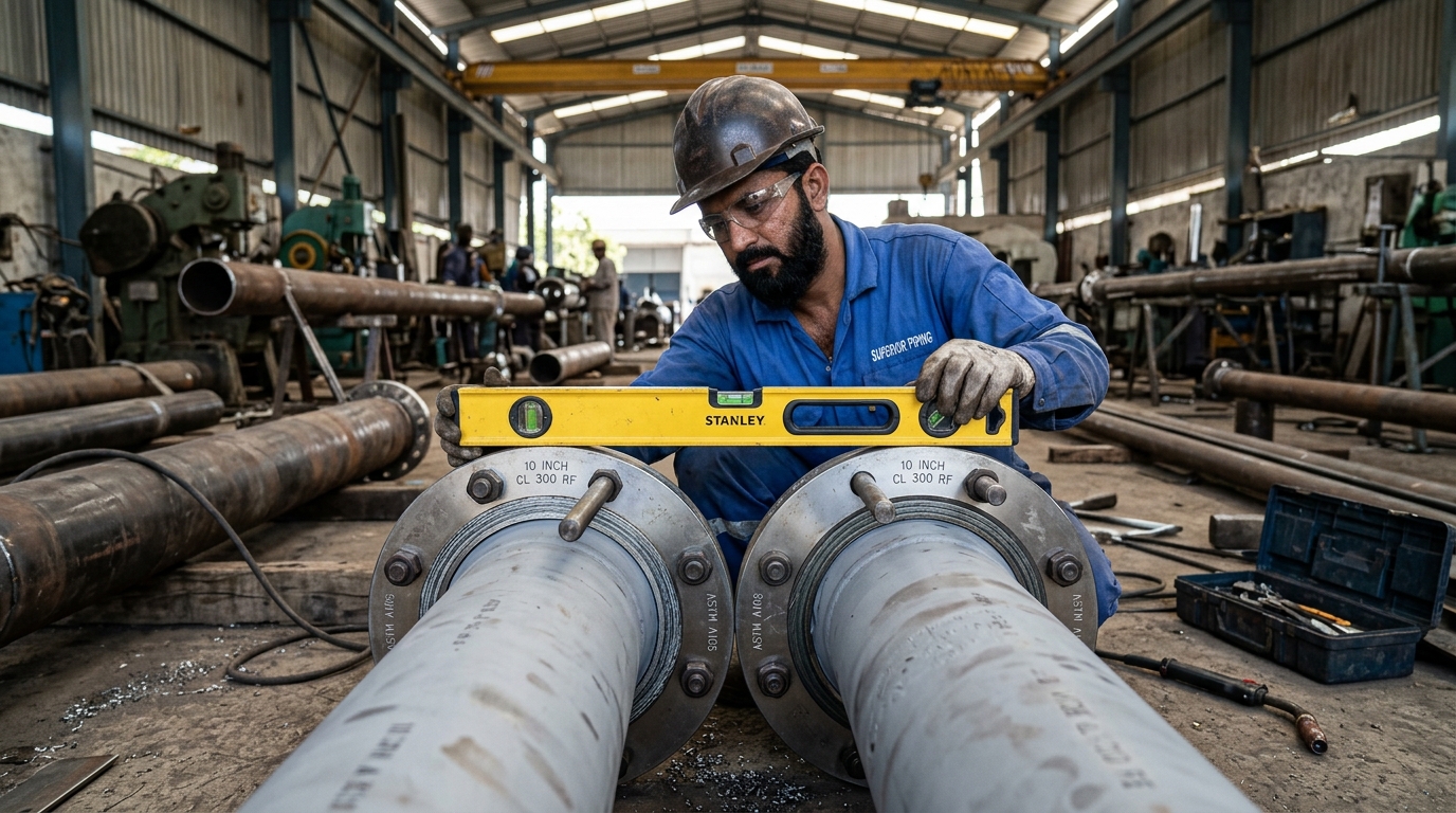 Flange Alignment and Two-Hole Squareness Assessment in Multan
