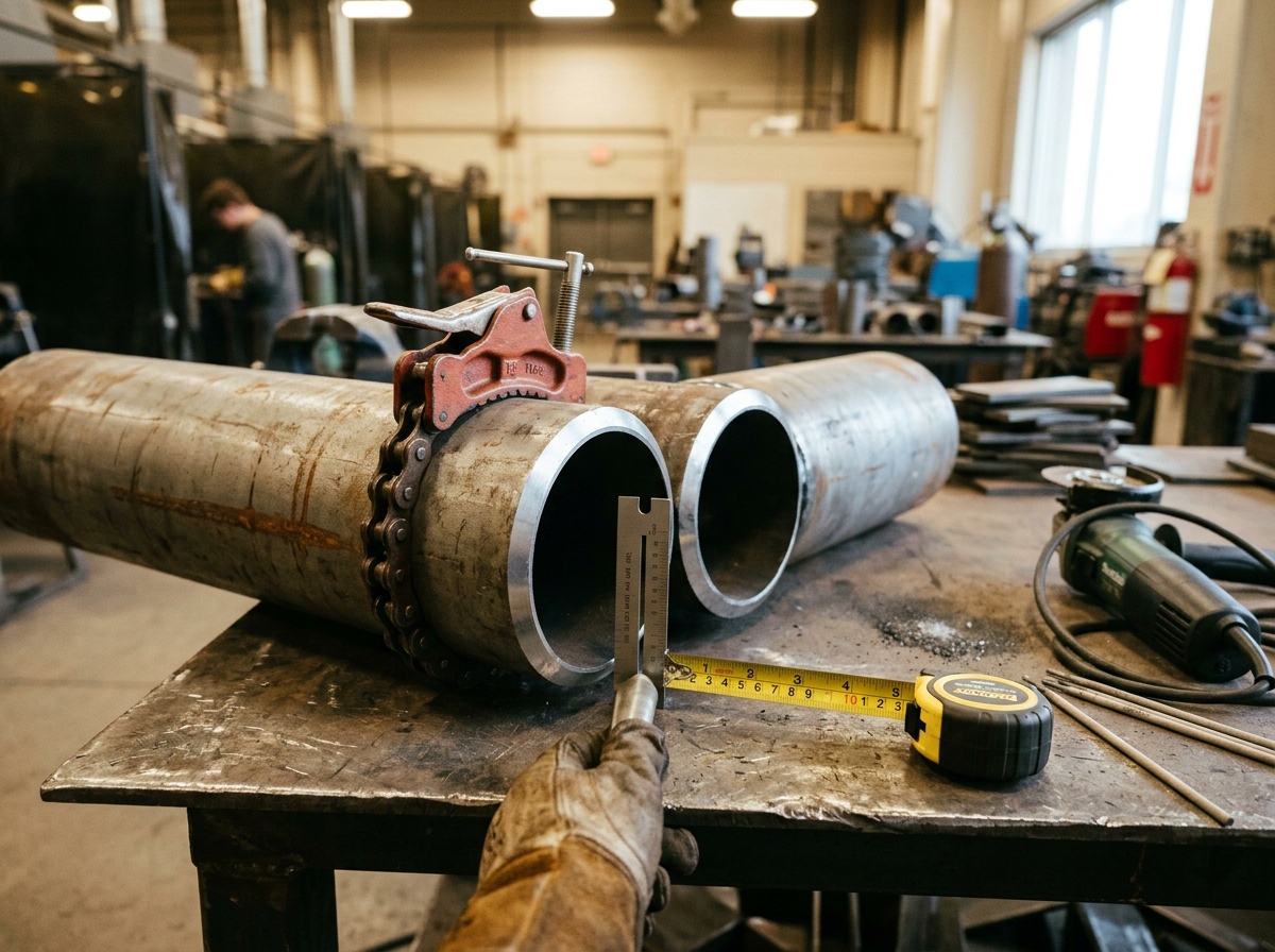 Pipe fit-up and preparation training at Ashtar Trade Test