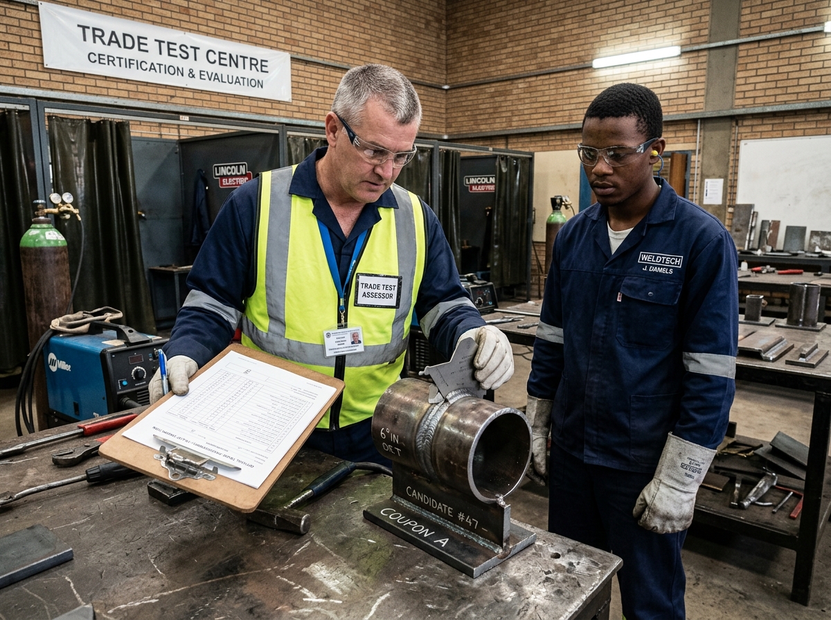 Pipeline welder trade test preparation in Multan