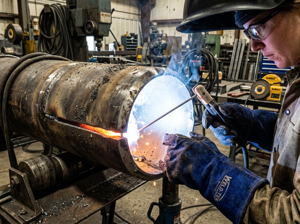 Pipeline welding practical training in Multan